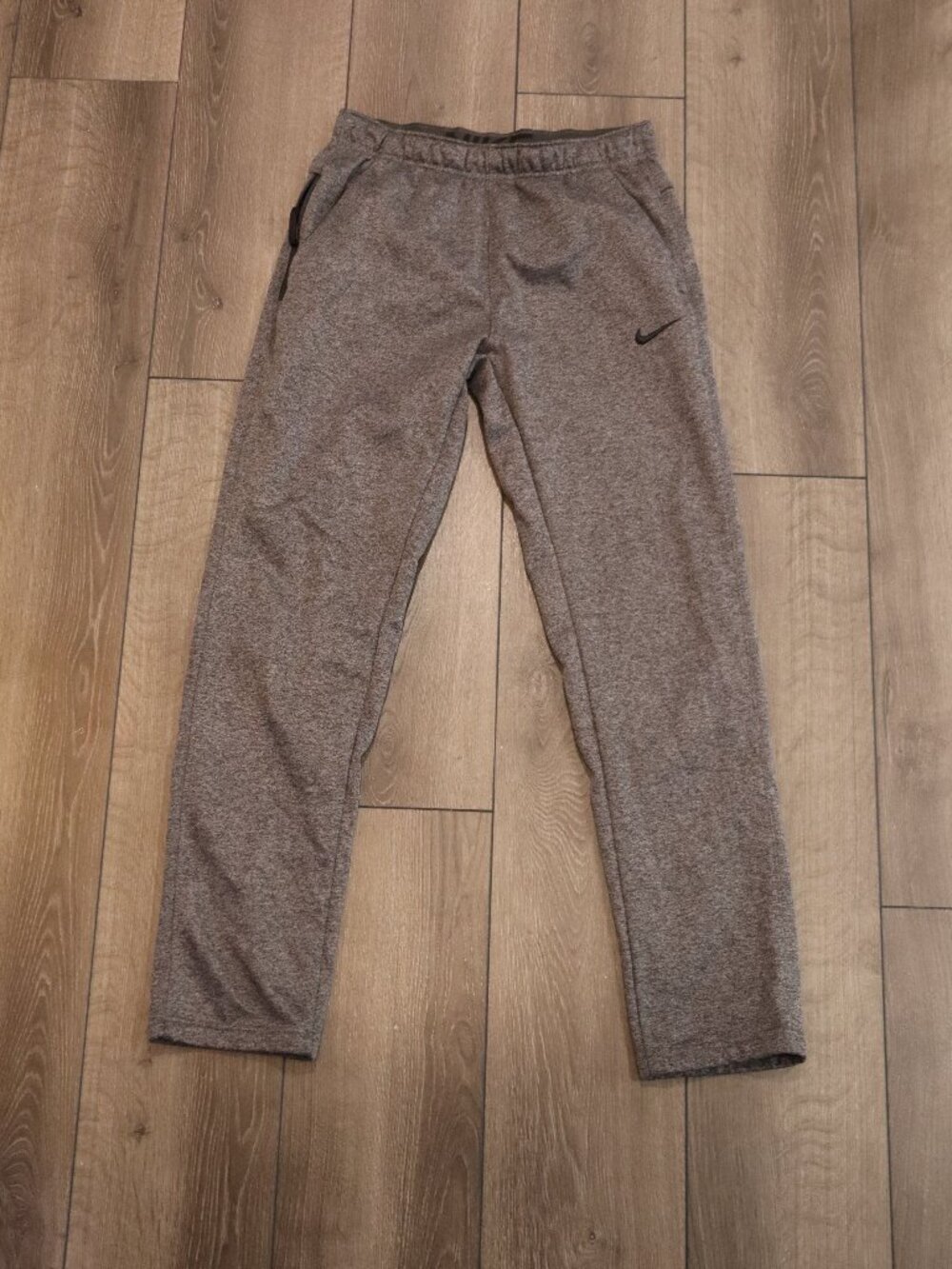 Mens Fleece Lined Gray Nike Sweatpants Sz S